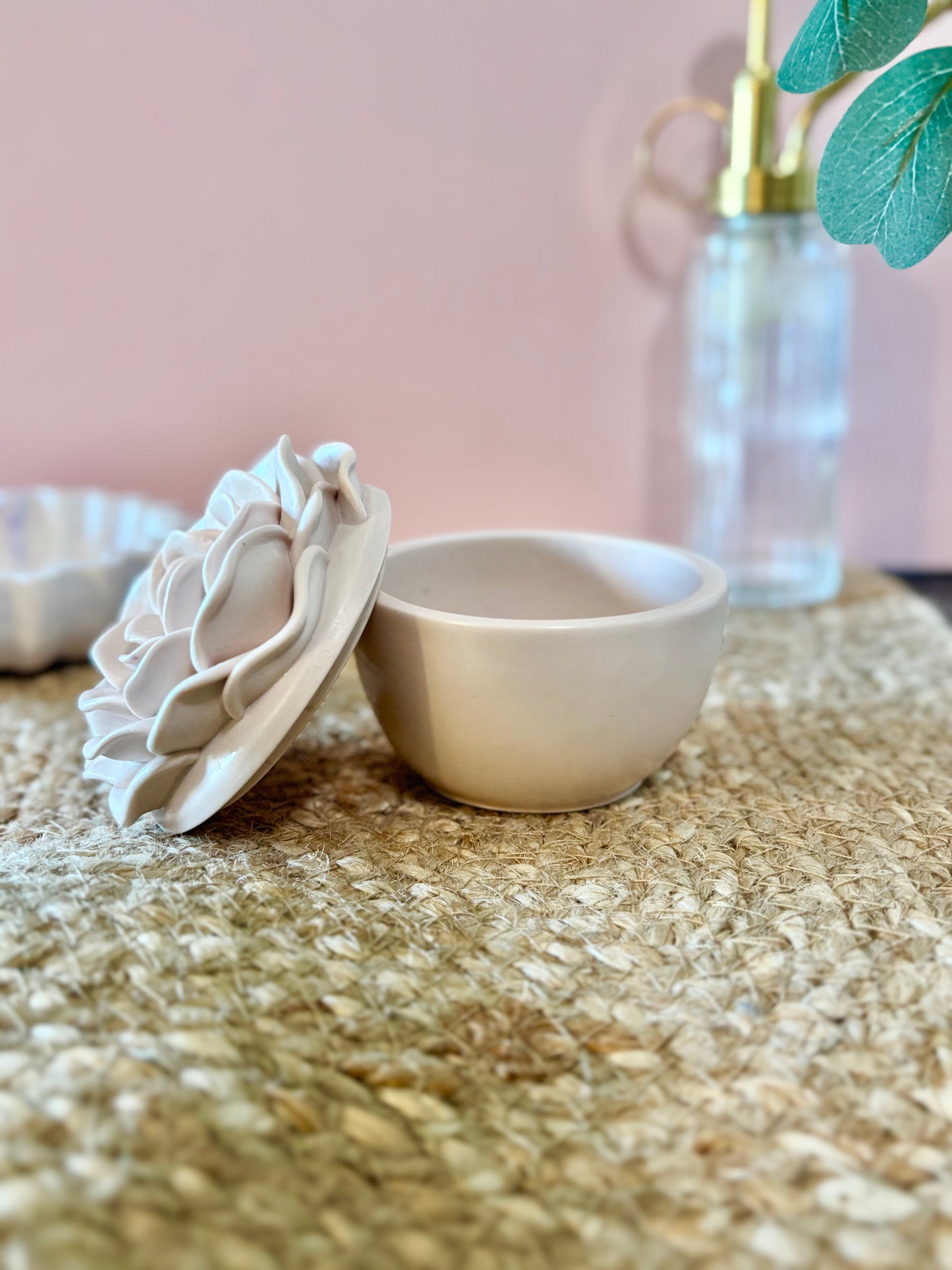Bloom Rose - Blush - vasetto Candela o Porta Gioie
