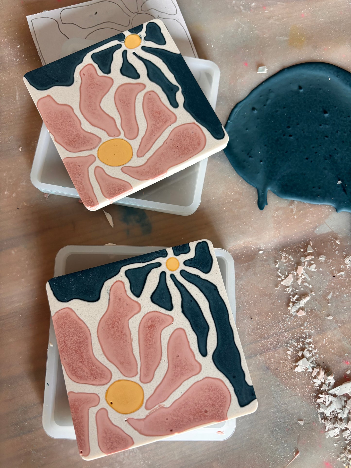 Paint with Resin @ Abilmente Milano — crea il tuo set di sottobicchieri