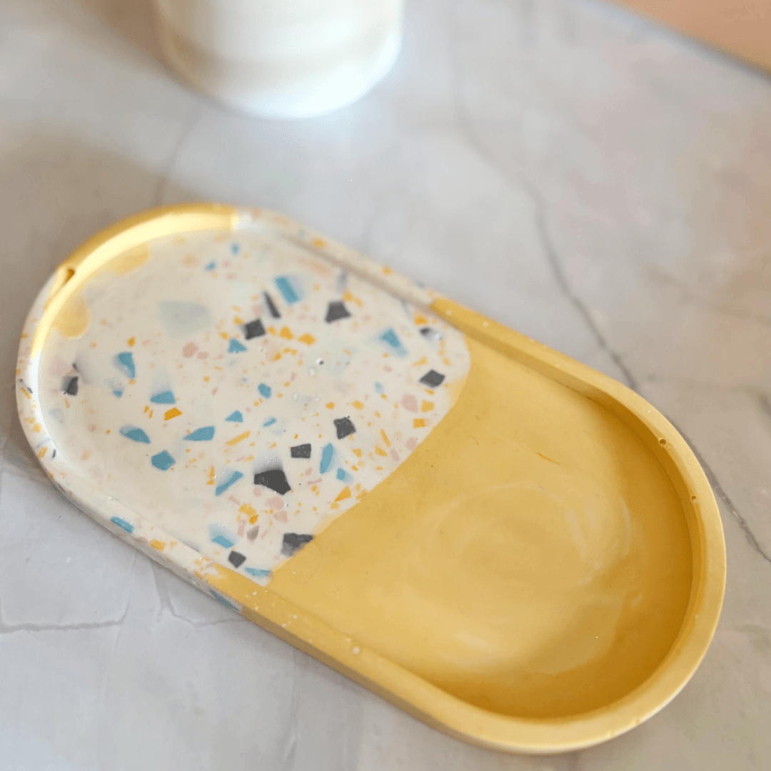 Kookie.it Arredamento Vassoio ovale - Terrazzo DUO Giallo