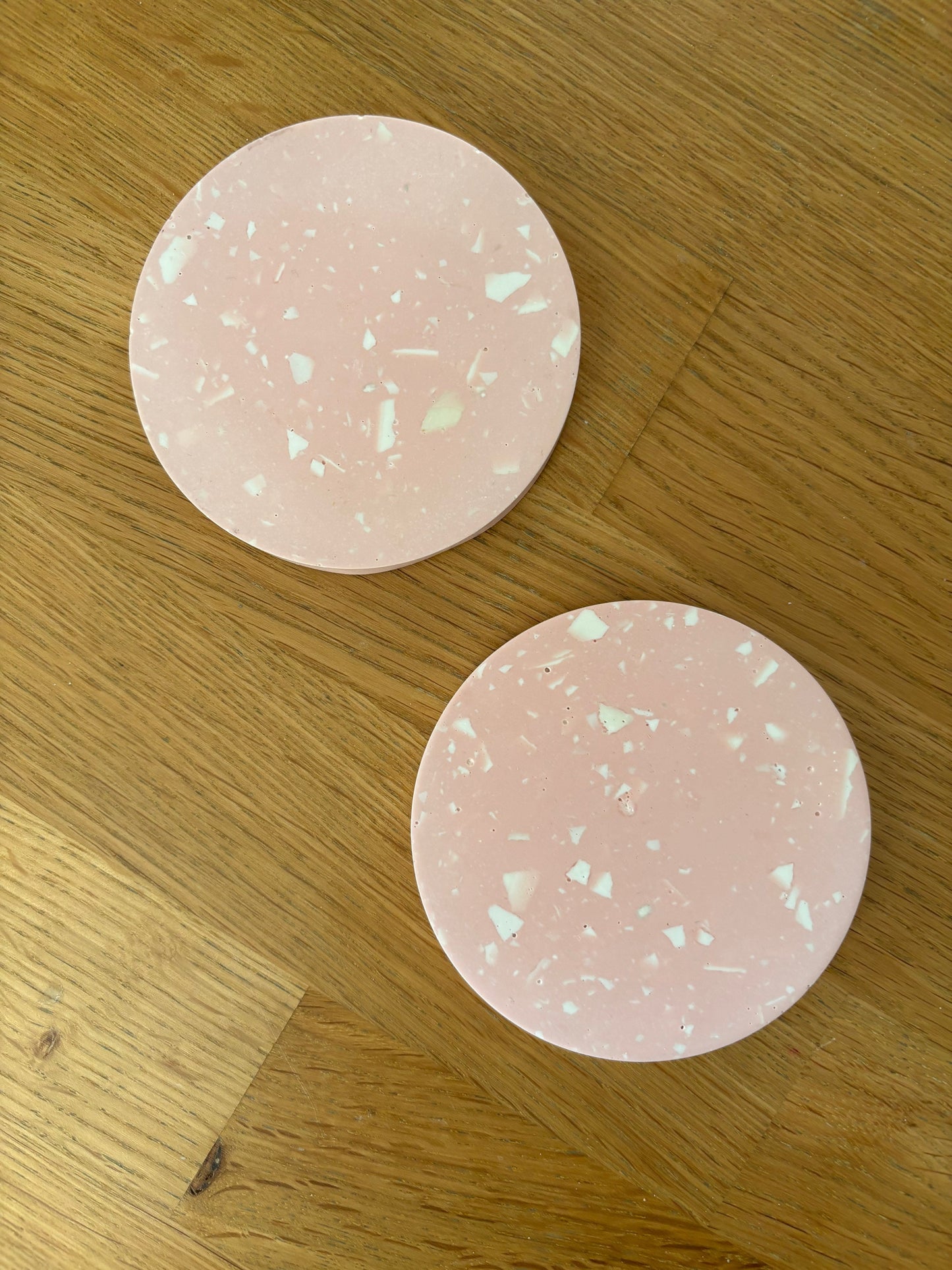 Kookie.it Arredo Coppia di sottobicchieri Rosa Terrazzo