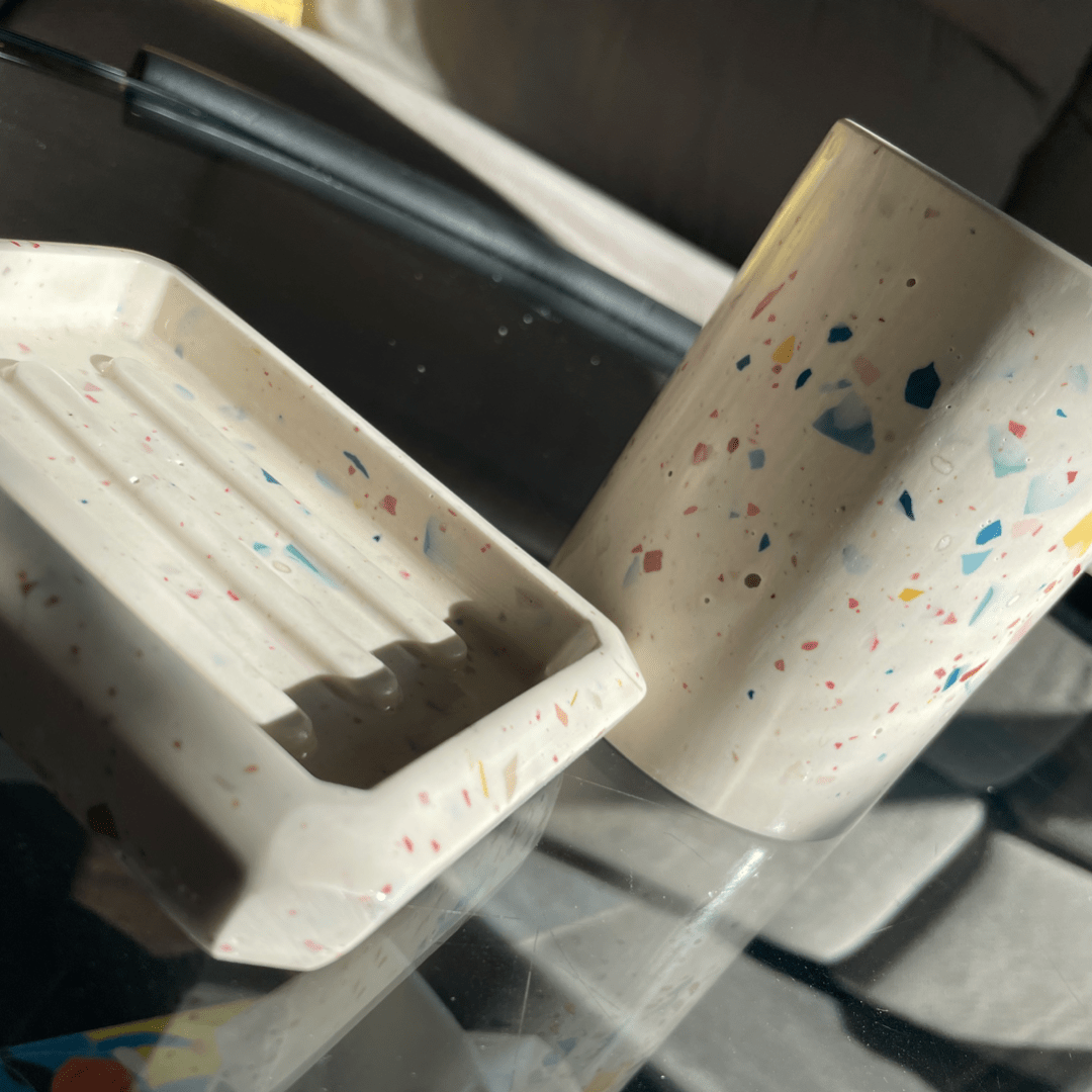 Kookie.it Arredo Set Bagno - Porta sapone e porta spazzolini