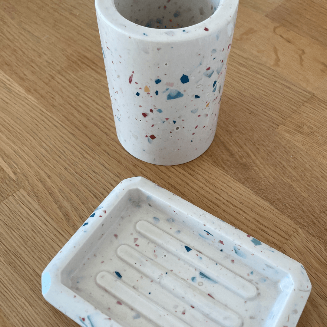 Kookie.it Arredo Set Bagno - Porta sapone e porta spazzolini
