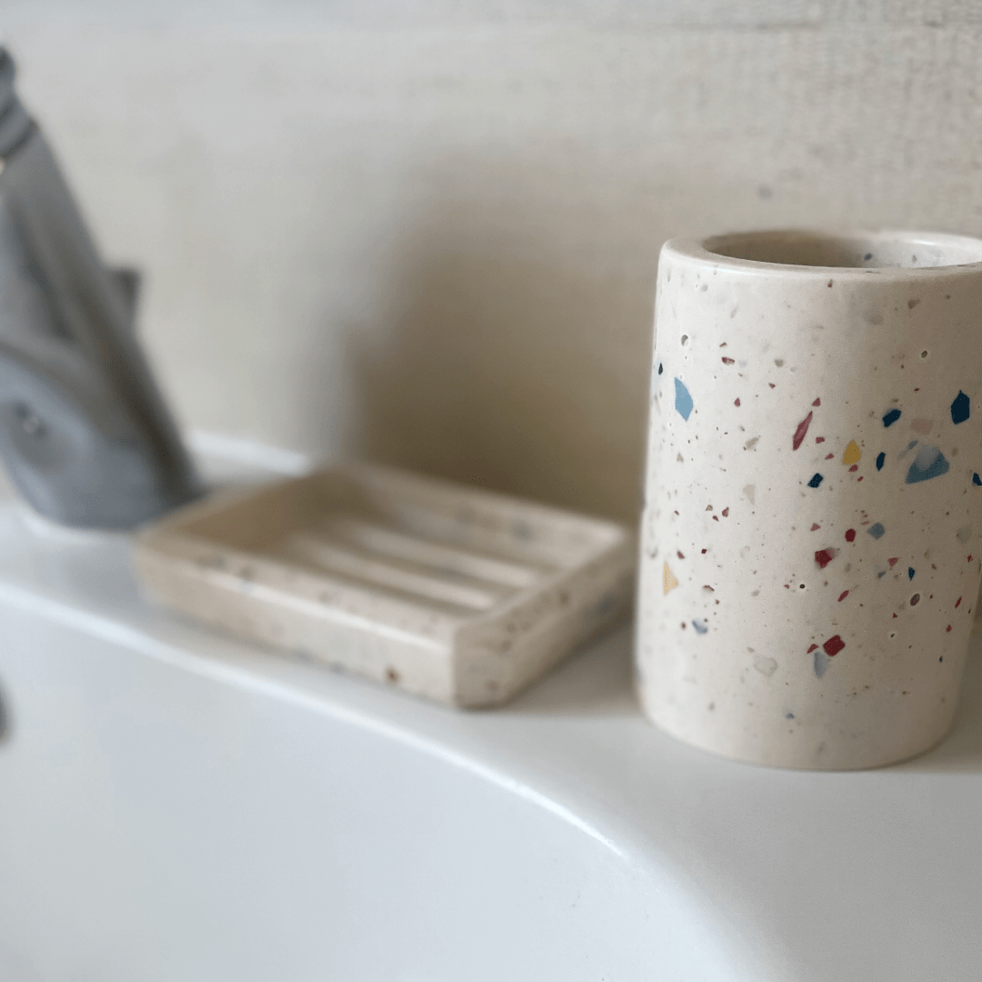 Kookie.it Arredo Set Bagno - Porta sapone e porta spazzolini