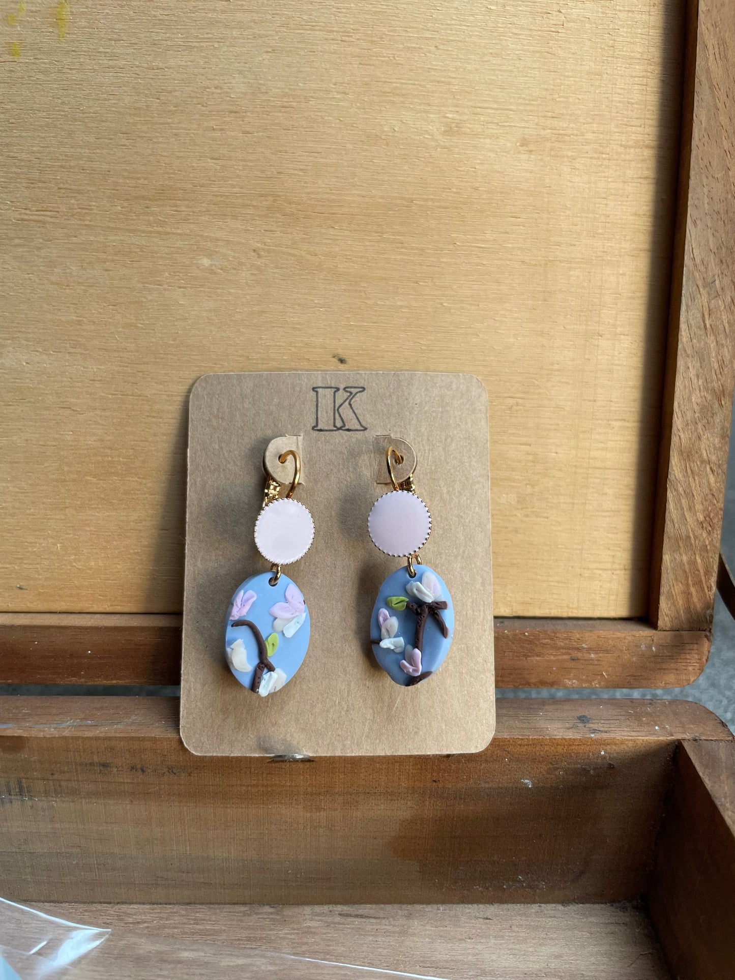 Kookie.it Baby pink Ciliegio in fiore - Orecchini fatti a mano