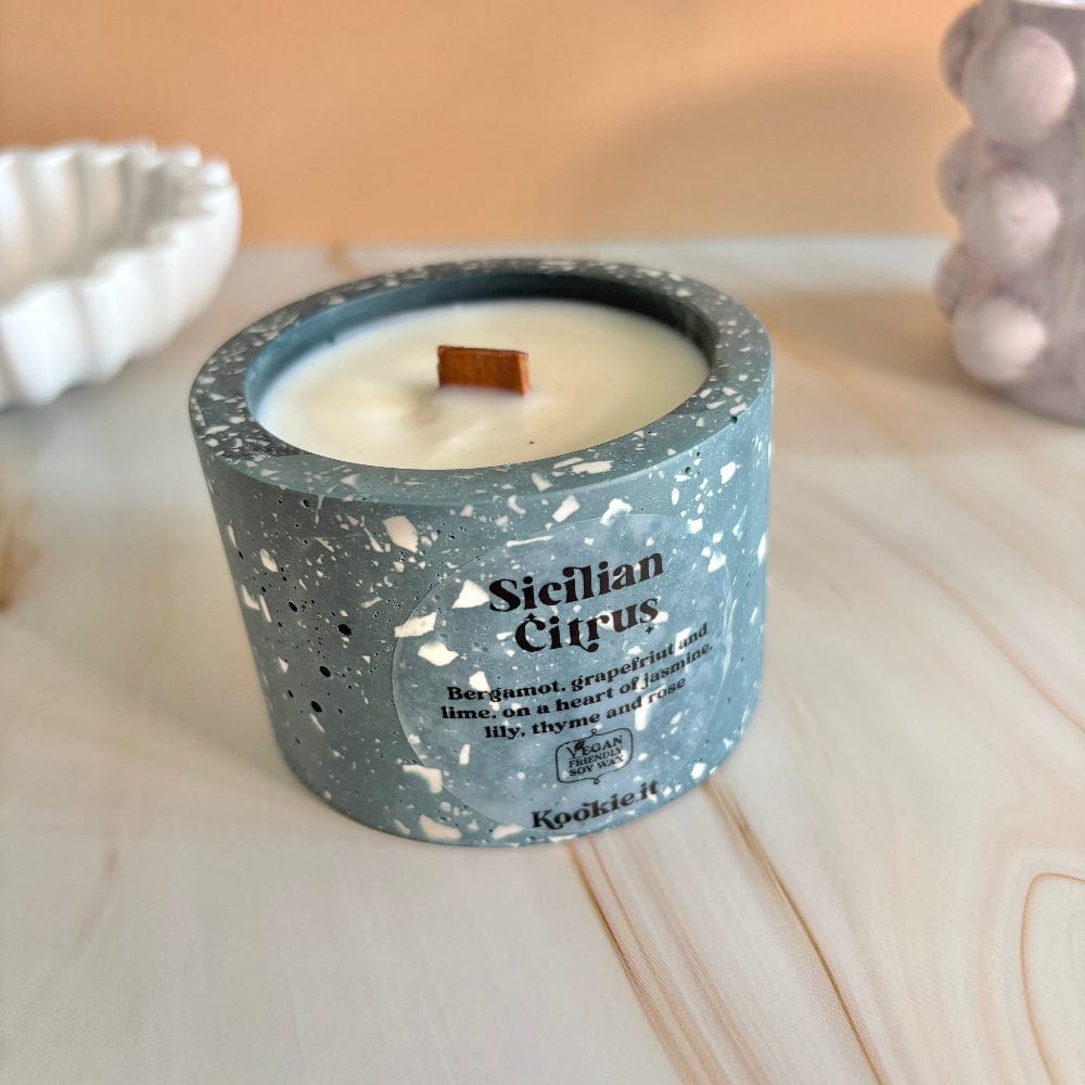 Kookie.it Candela Ocean Blue Terrazzo - Sicilian Citrus
