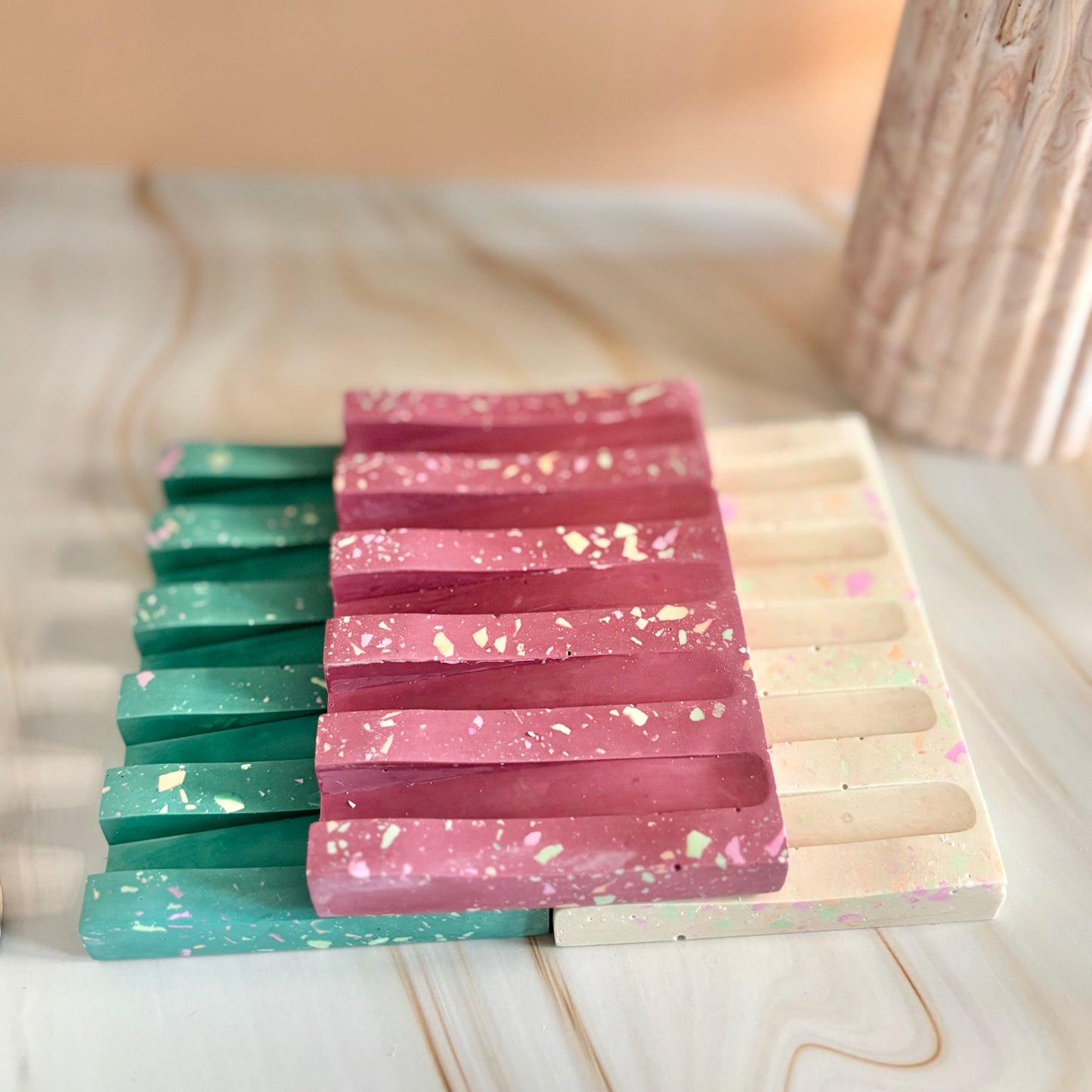 Kookie.it Porta Sapone Moderno Geometrico - Spring Dalia