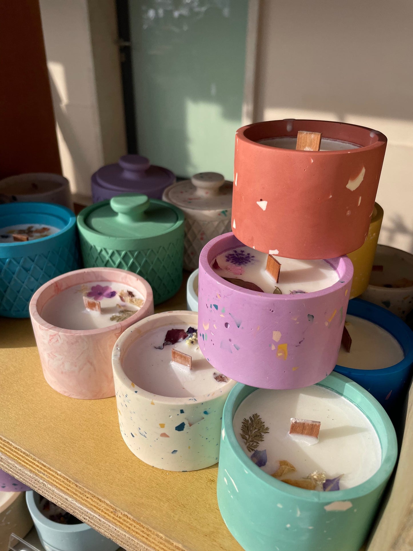 Kookie.it Viola Terrazzo & Pastello Mini Coprivaso