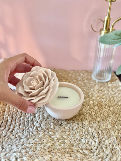 Bloom Rose - Blush - vasetto Candela o Porta Gioie
