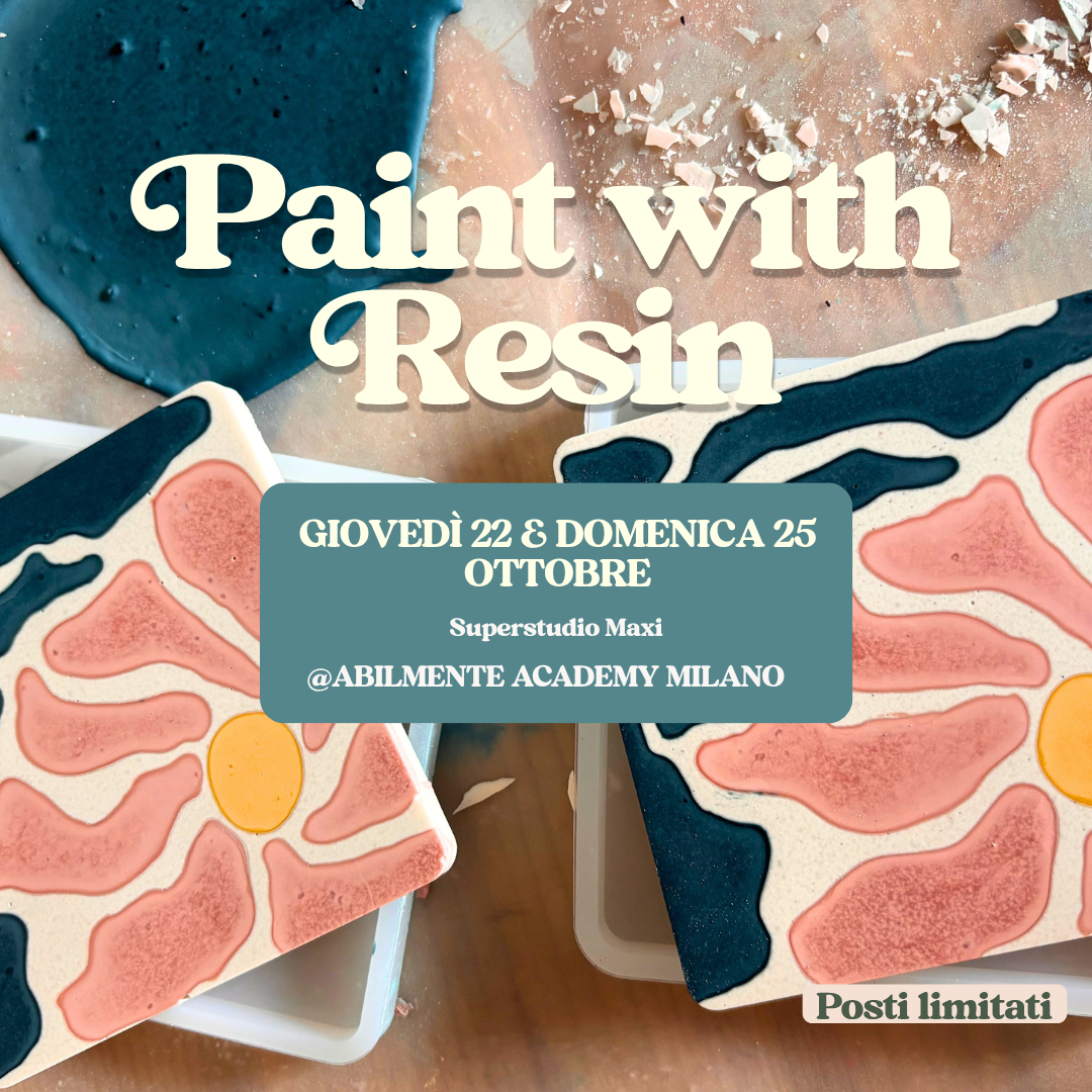 Paint with Resin @ Abilmente Milano — crea il tuo set di sottobicchieri