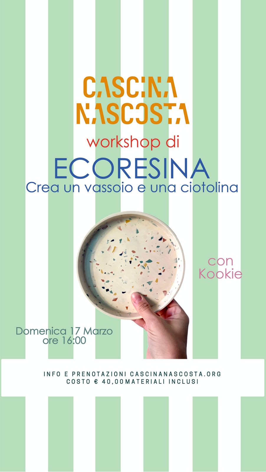 Laboratorio Eco Resina per adulti - Cascina Nascosta Milano - Kookie.it
