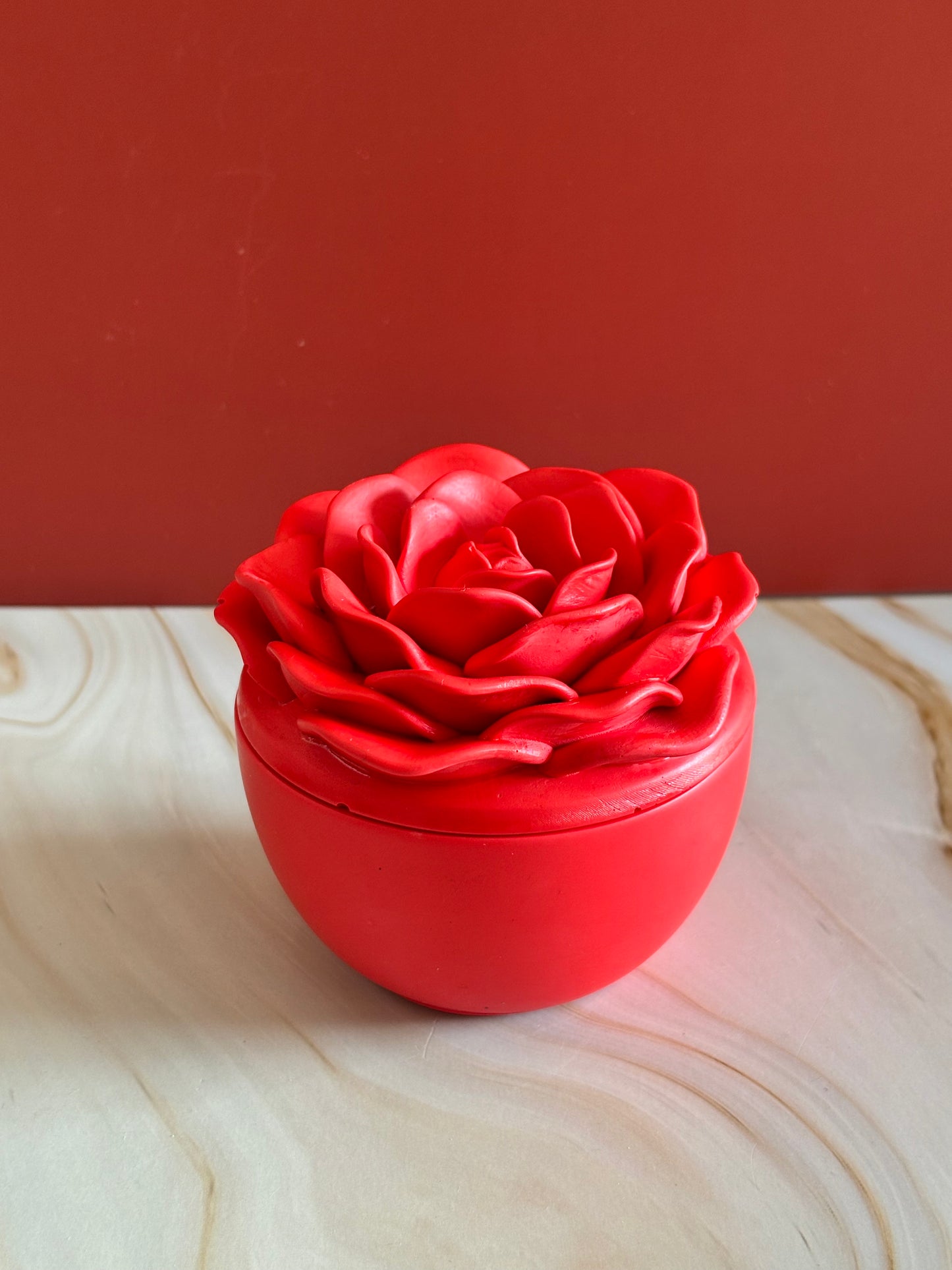 Bloom Rose - Red - vasetto Candela