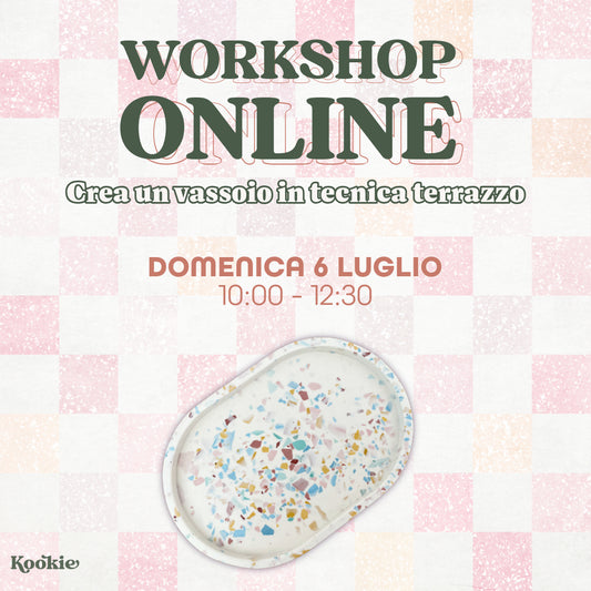 Workshop ONLINE: crea un vassoio in tecnica terrazzo