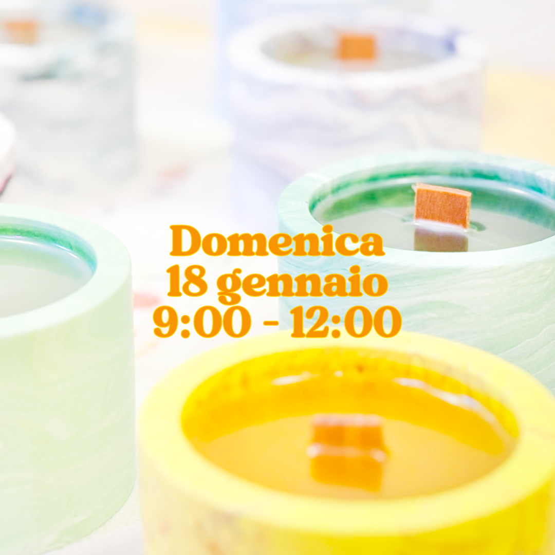 Corso Eco Resina: set vasetto-candela e vassoio - Colazione Creativa @ TK LABO Monza - Kookie.it