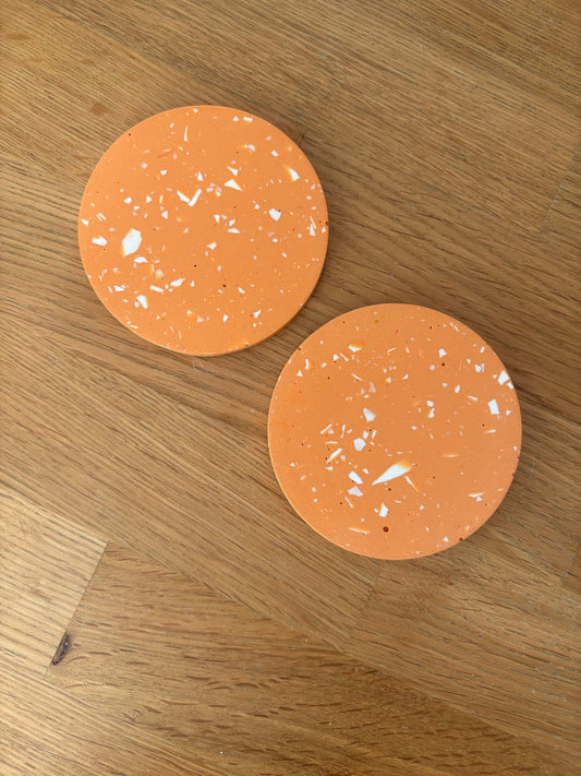 Kookie.it Arredo Coppia di sottobicchieri Arancione Terrazzo