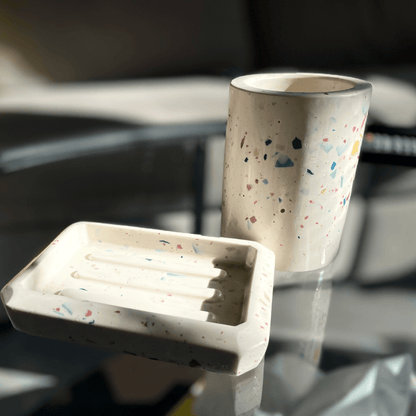 Kookie.it Arredo Set Bagno - Porta sapone e porta spazzolini