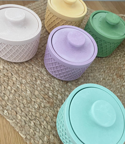 Kookie.it Arredo Vasetto Pompom Menta - Realizzato a mano