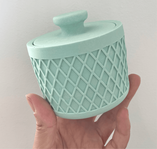 Kookie.it Arredo Vasetto Pompom Menta - Realizzato a mano