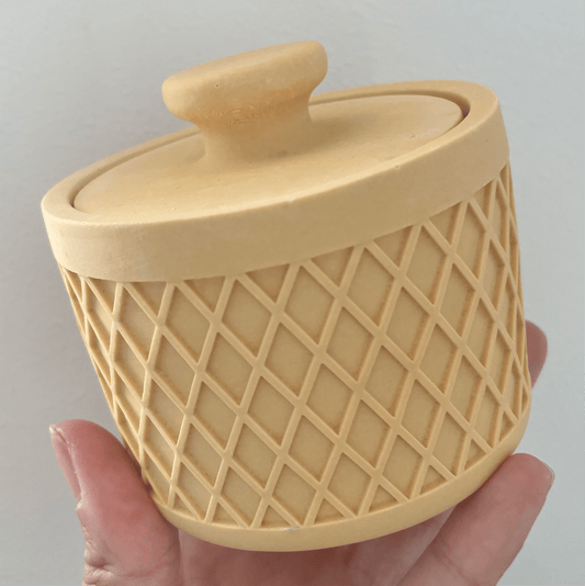 Kookie.it Arredo Vasetto Pompom Senape - Realizzato a mano