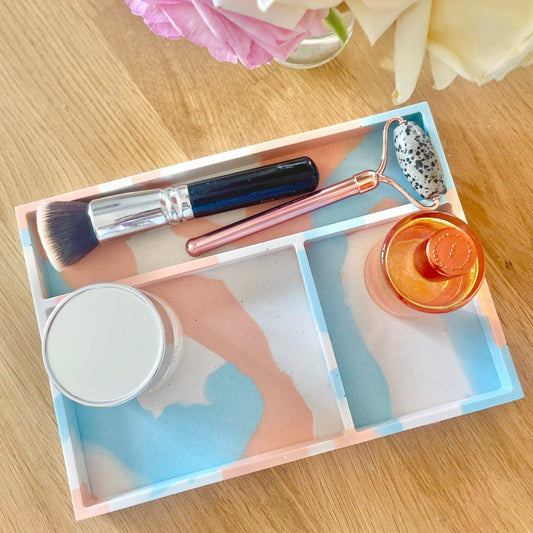Kookie.it Azzurro-arancio Vassoio organizer da scrivania
