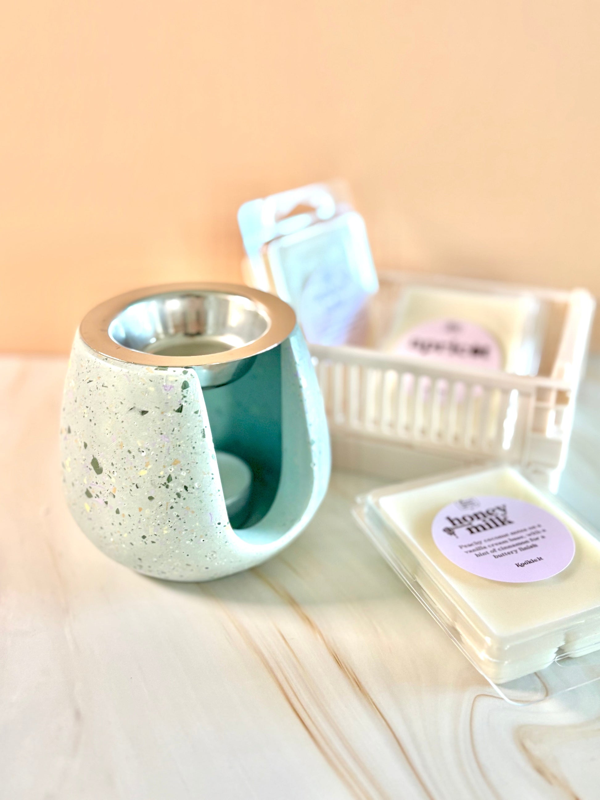 Kookie.it Brucia Essenze Sage – Handmade con piattino in acciaio
