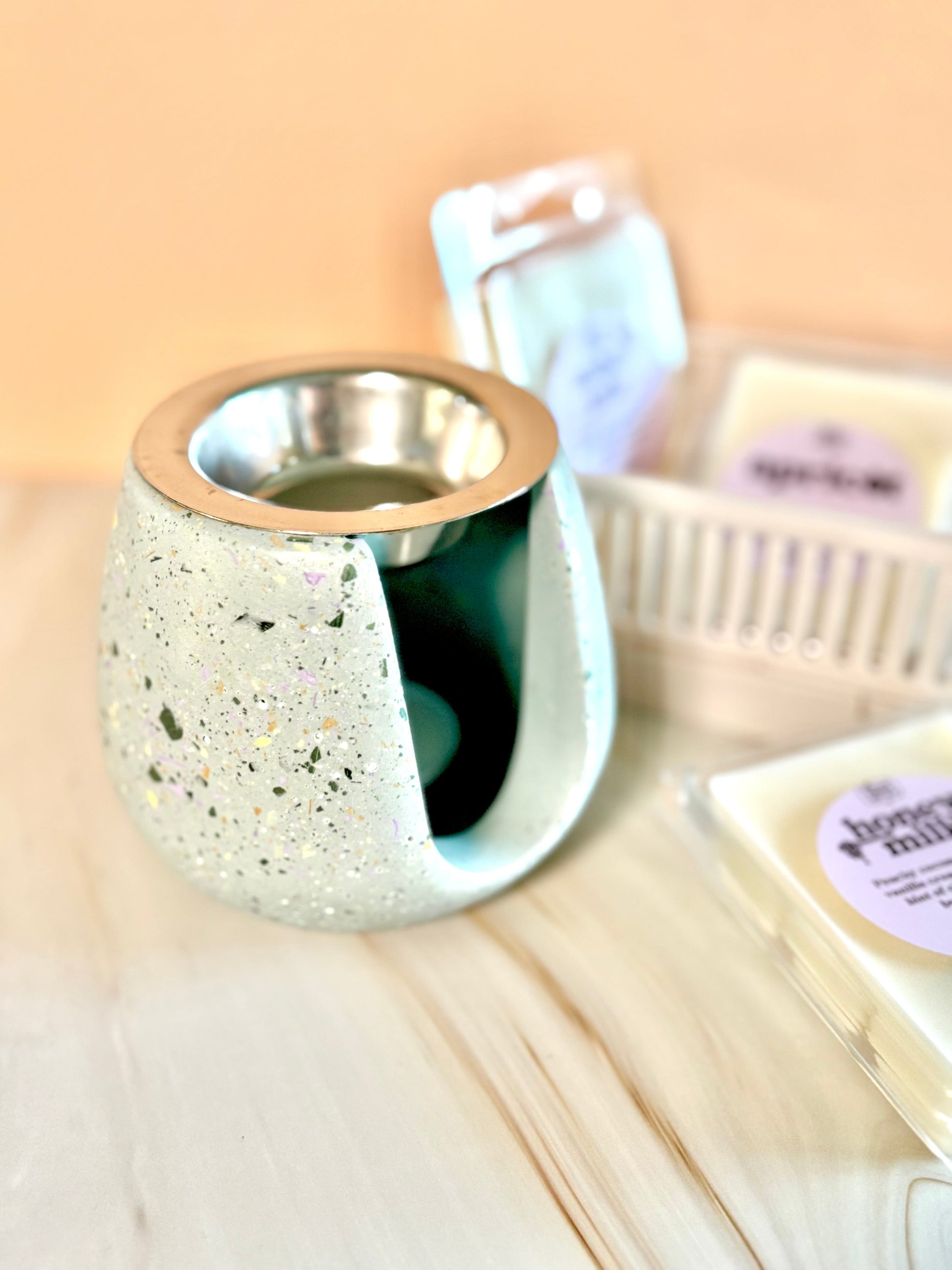 Kookie.it Brucia Essenze Sage – Handmade con piattino in acciaio
