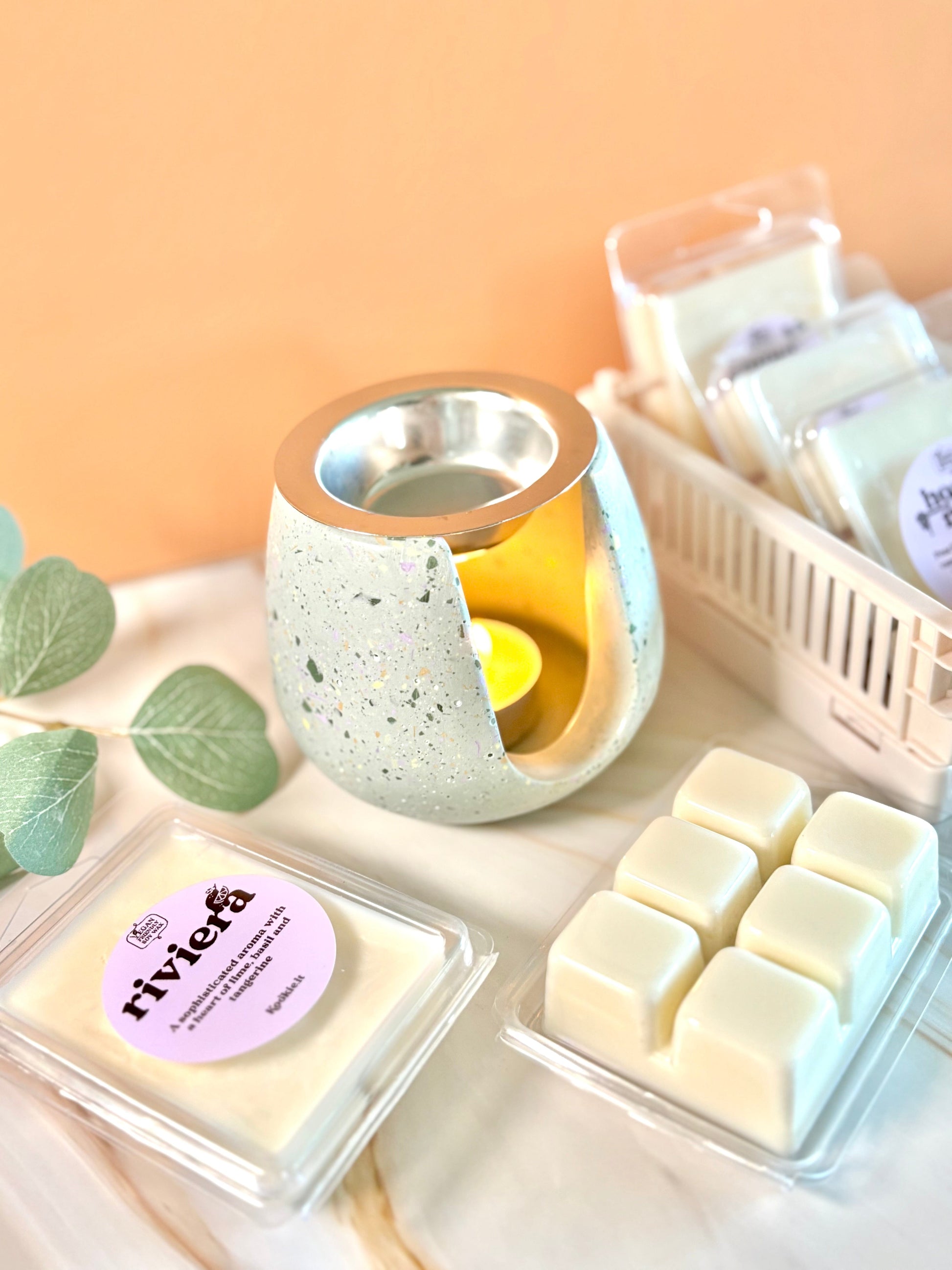 Kookie.it Brucia Essenze Sage – Handmade con piattino in acciaio