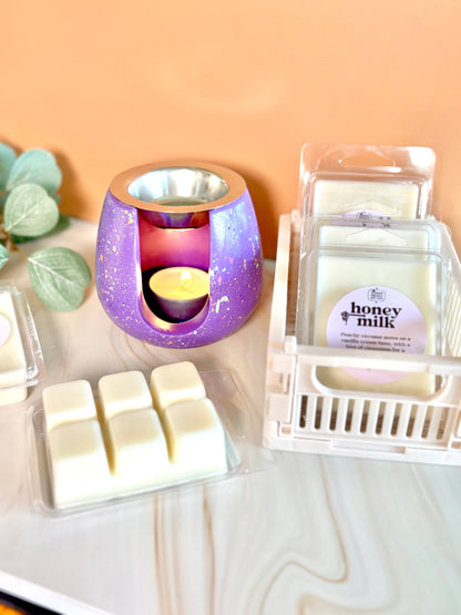 Kookie.it Brucia Essenze Violetta Pop – Handmade con piattino in acciaio
