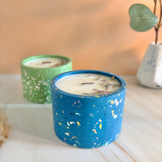 Kookie.it Candela Blue Terrazzo - Cotton