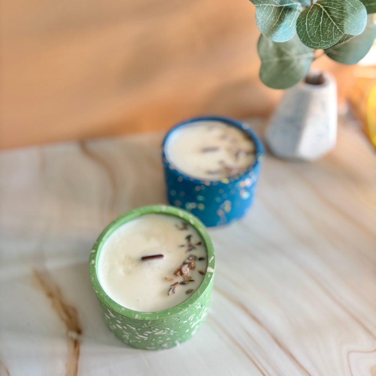 Candela Blue Terrazzo - Cotton - Kookie.it