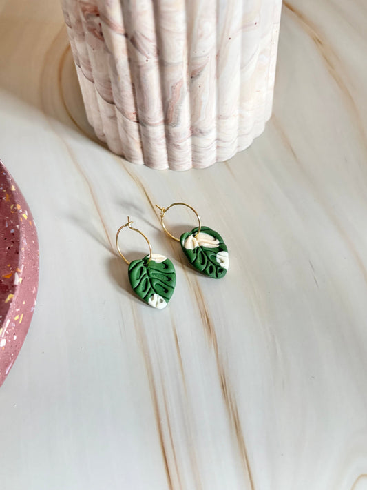 Kookie.it gioielli Orecchini Monstera simple Loop