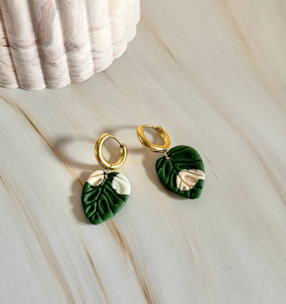 Kookie.it gioielli Orecchini Monstera Small Loop