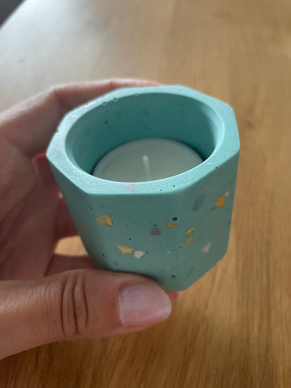 Portacandele Terrazzo verde - Kookie