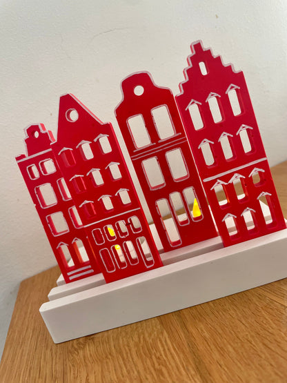 Kookie.it Rosso Casette olandesi - Base rettangolare