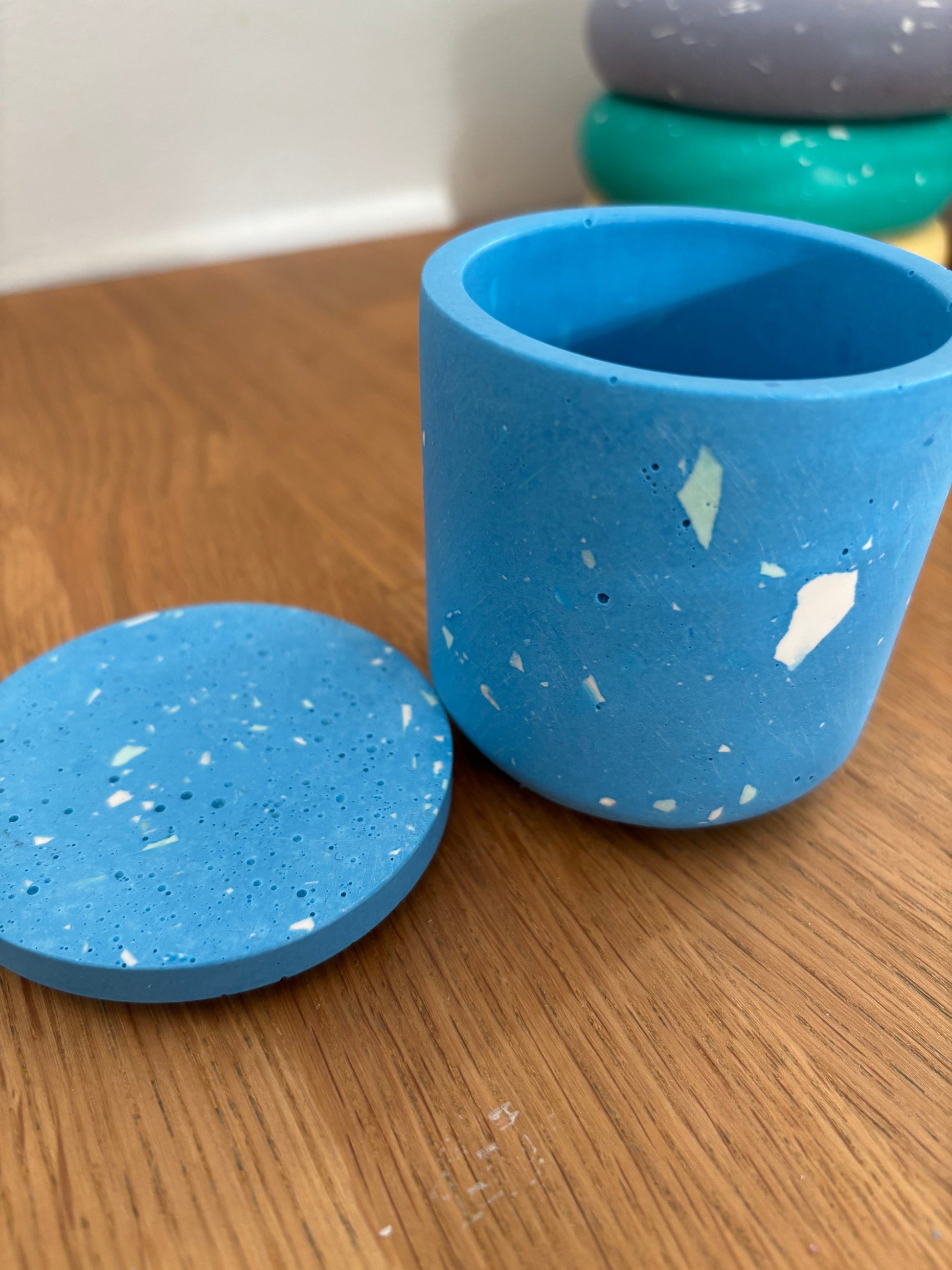 Kookie.it Vasetto Terrazzo Blu