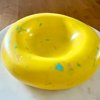Svuotatasche Donut Terrazzo Giallo e chips pastello - Kookie.it