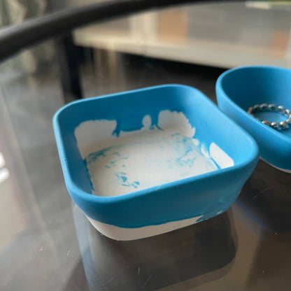 Mini Portagioie Blu-bianco - Kookie.it