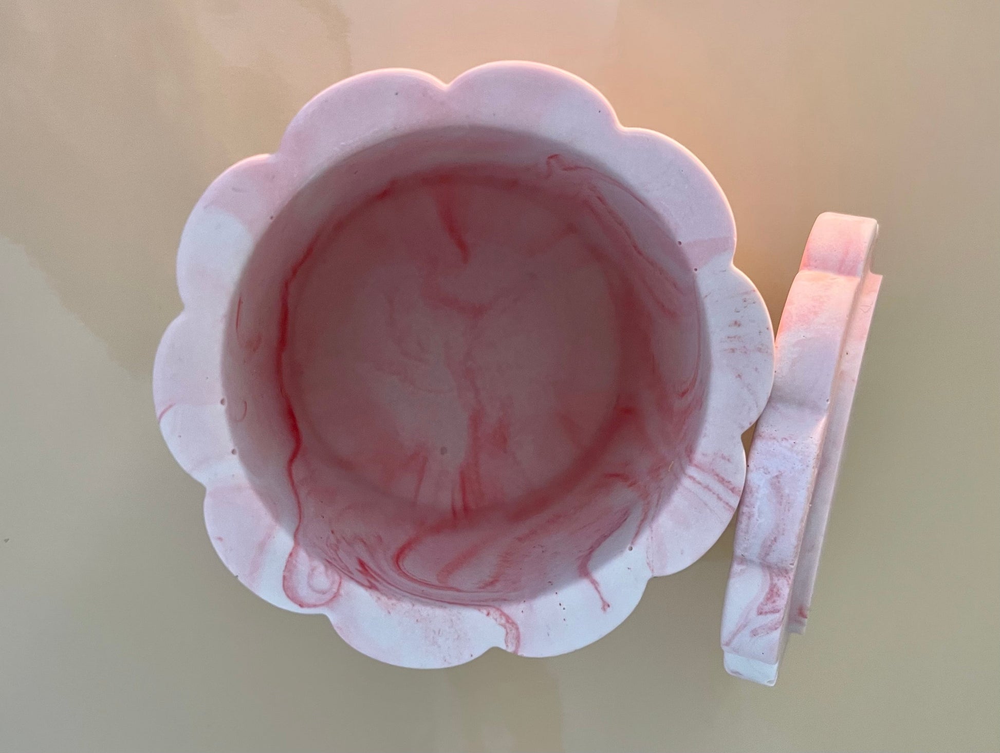 Vaso Fiore marmo rosa - Kookie.it